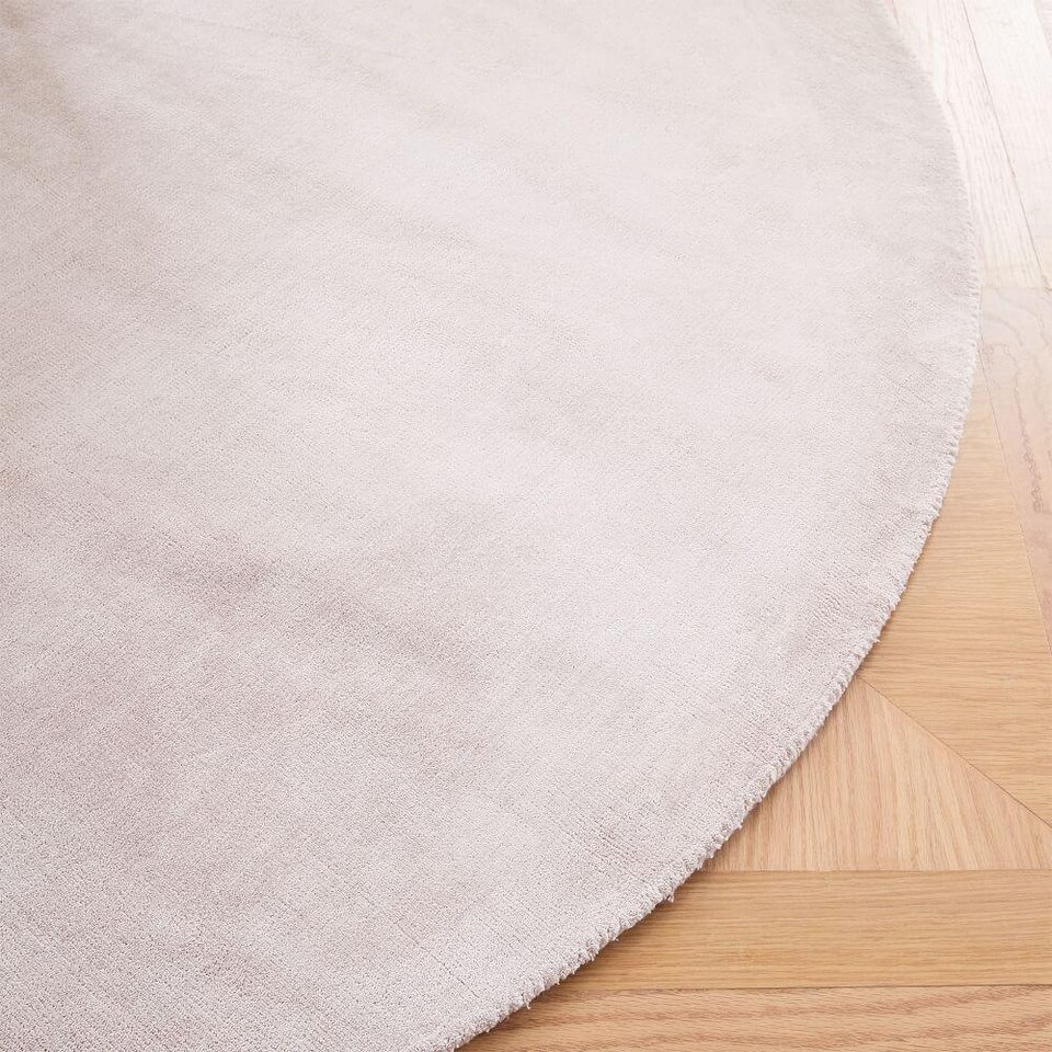 Lucent Round Rug Dusty Blush West Elm Australia